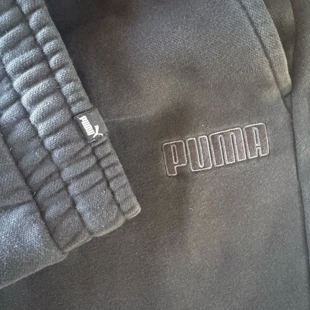 Puma Women’s Black Sweatpants Joggers | Size M (measurements)